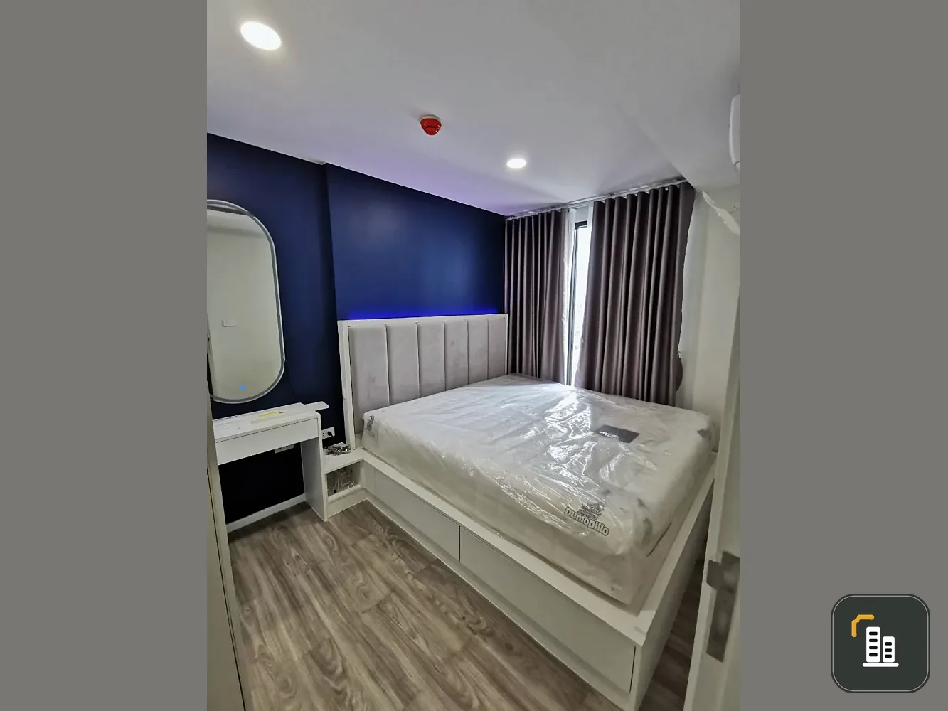 For rent IKON Sukhumvit 77, 7th floor, corner room, fully furnished, book now, hurry!