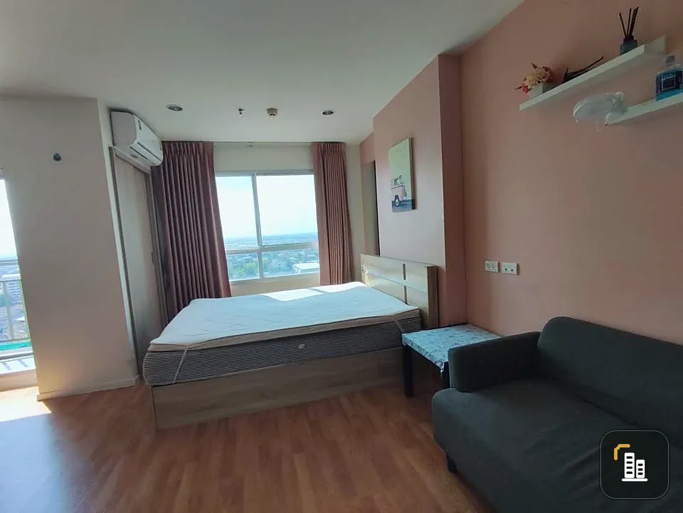 For sale Lumpini Park Phetkasem 98, Building D, 19th floor, fully furnished, ready to move in, city view, great atmosphere, if you don't reserve, you'