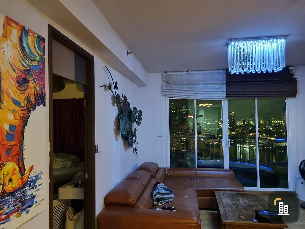 For sale Supalai River Resort 2 bedrooms, high floor, river view, fully furnished, book now, hurry!