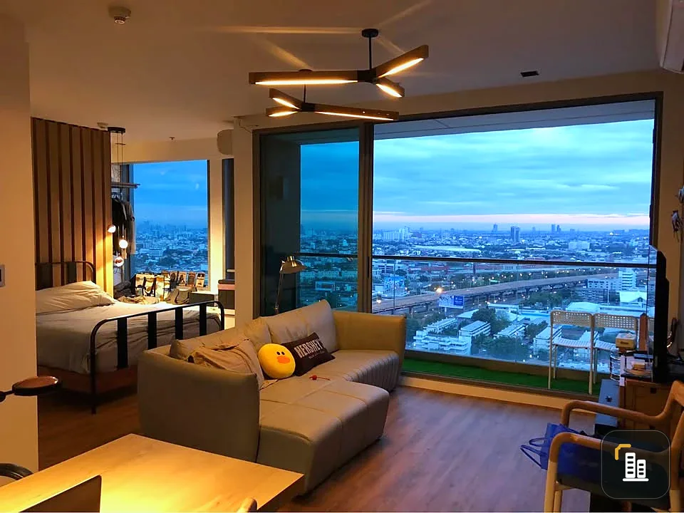 For rent: Vantage Ratchavipa, 27th floor, corner room, view from both north and south, fully furnished, ready to move in, fully furnished, book now, d
