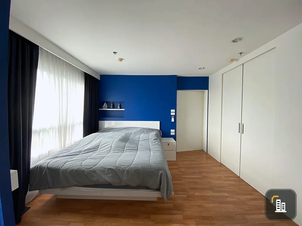 For sale: Lumpini Ville Nakhon In-Riverview, Rama 5 Bridge view, large room, 1 bedroom, 2 bathrooms, built-in decoration, complete furniture, ready to