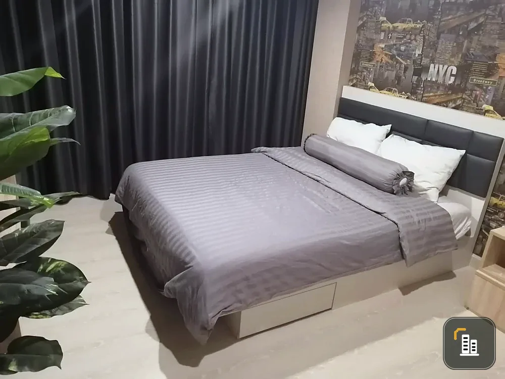 For sale, for rent, Condo The Niche ID Rama 2, large room, 35 sq m, fully furnished, ready to move in, hurry and reserve now.