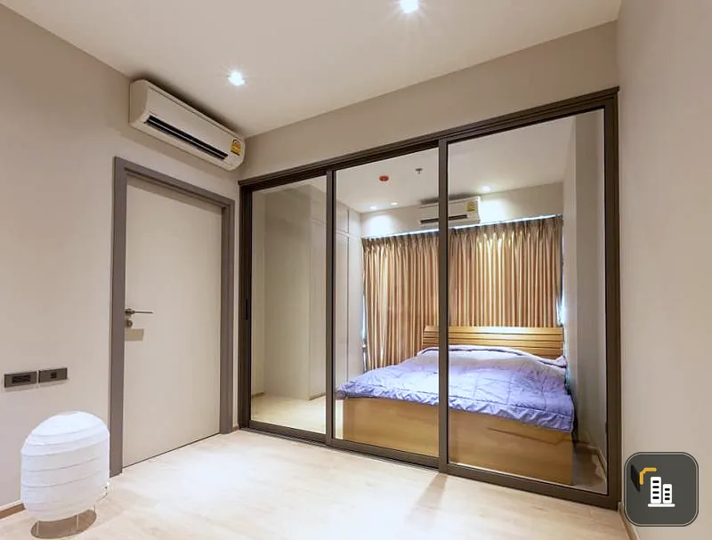 Selling Whizdom Station Ratchada Thapra, fully furnished room, finished here, ready to move in, the price is not strong, interested, hurry to buy