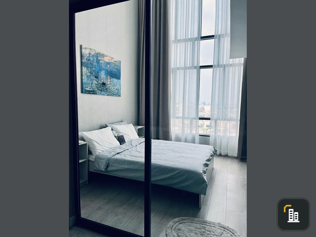 For rent: Metro Sky Prachachuen, Duplex room, special size, corner room, 50 square meters, hurry and reserve.