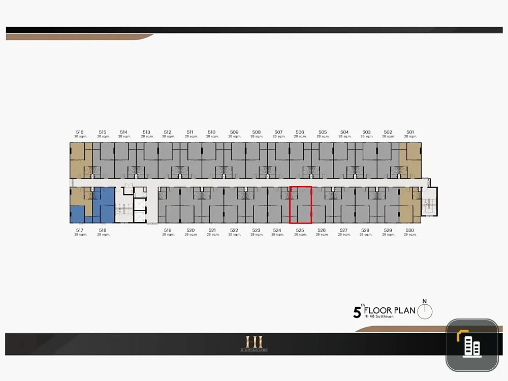 Selling down payment, Hi 48 Suthisan, open view, nothing blocking the view, and not near the elevator, not crowded at all. Book now and you won't be d