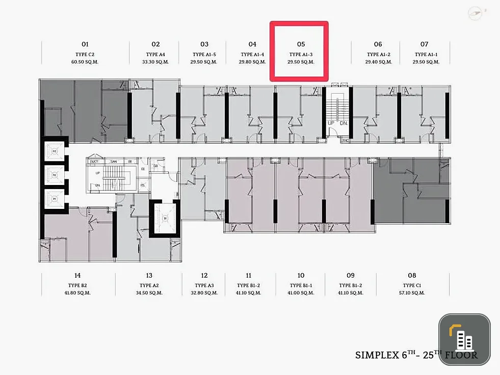 Selling down payment for Cloud Residences Sukhumvit 23, room 29.5 sqm, Floor 9, great location, great room plan, interested in owning, reserve now!