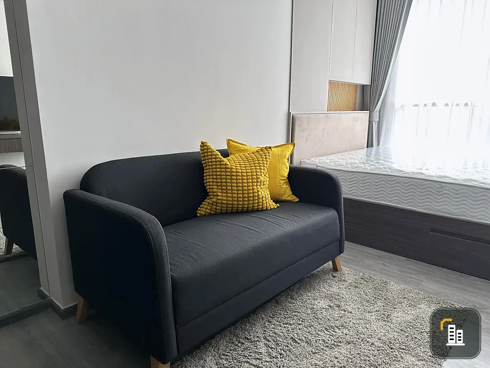 For rent: The Origin Ladprao-Bangkapi, ready to move in, fully furnished, complete with electrical appliances. Hurry and reserve now!