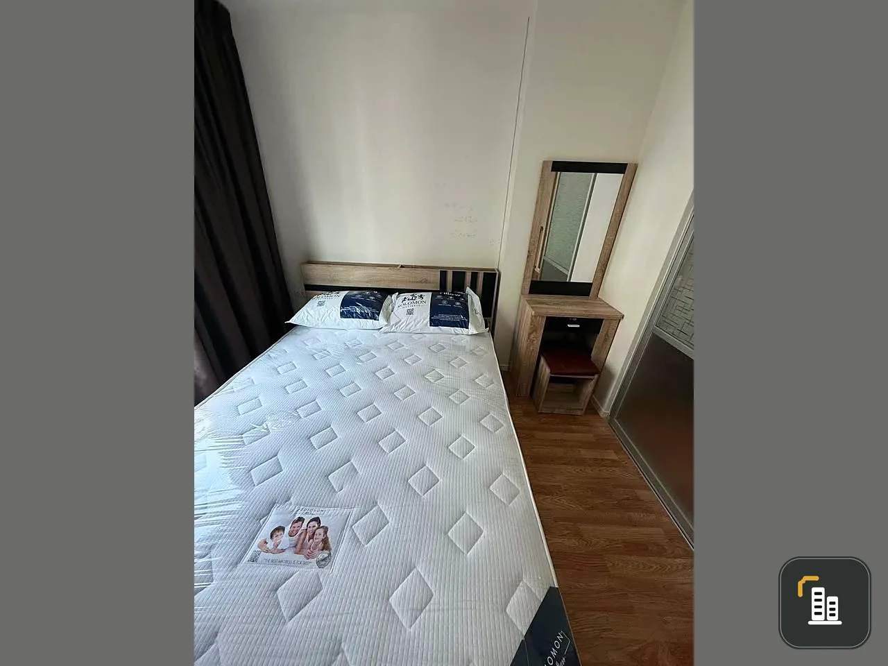 Condo for sale: Lumpini Nawamin Sri Burapha, 9th floor, clean room, complete with furniture and electrical appliances. If you're slow, you'll miss out