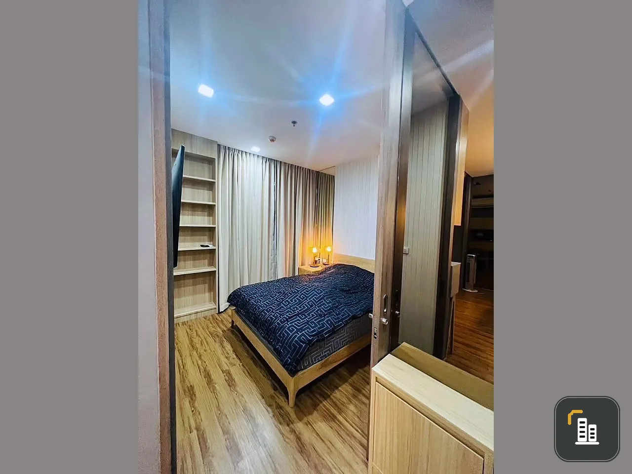 Condo for sale Grow Ratchaprarop, corner room with privacy, complete facilities, if you don't reserve, you'll regret it.