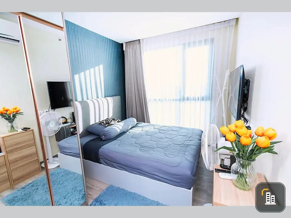 For sale: Knightsbridge Collage Sukhumvit 107, high floor, corner room, city view, no buildings blocking, electrical appliances & furniture included f