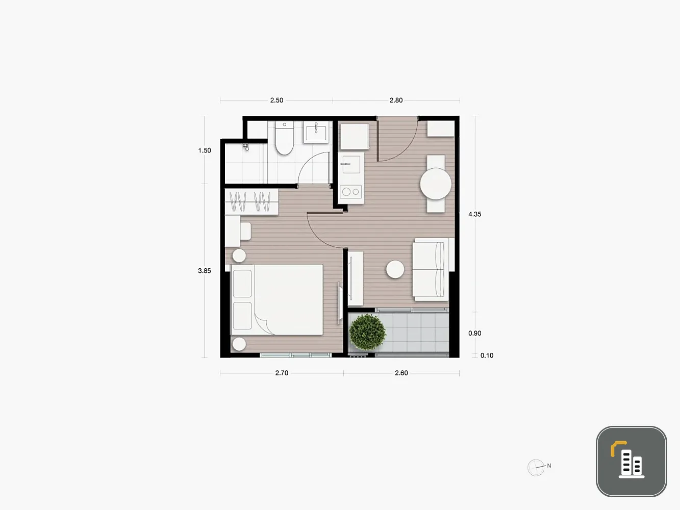 Condo for sale, Noble New District, R9, 12th floor, high view, comes with facilities, book now, don't miss out.