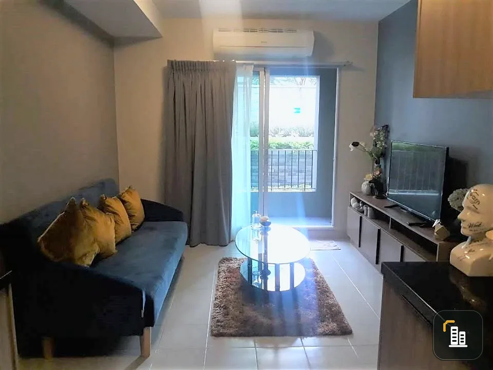 For sale: Chapter One The Campus Kaset, corner room, 1st floor, swimming pool view, fully furnished, ready to move in, don't delay.