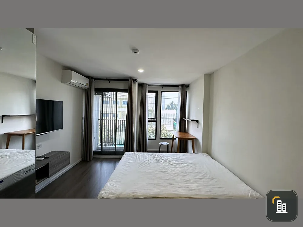 For rent!! Condo The Origin Ramintra 83 Station, 3rd floor, Building D, fully furnished, ready to move in, don't miss it!!