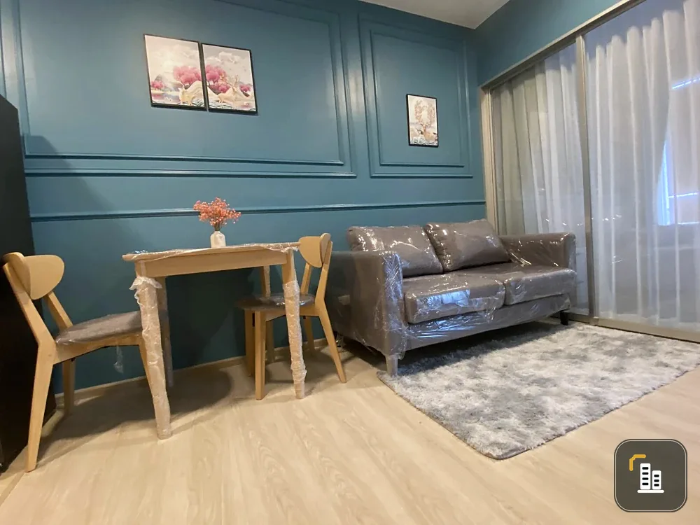 For rent: Plum Condo Sukhumvit 62, room size 28.94 sq m, 7th floor, beautifully decorated, comfortable color tones, nice to live in. You must book thi