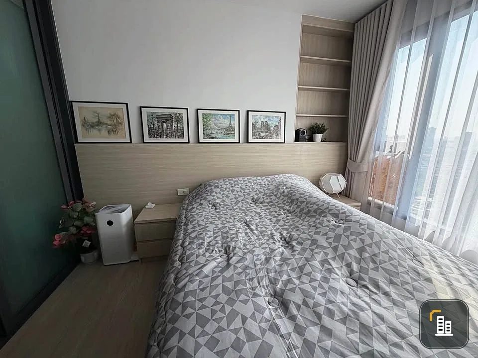 Selling down payment, Aspire Sukhumvit - Rama 4, high floor, Bang Krachao river bend view, very good view, not stuffy, hurry, long wind, very worth bo
