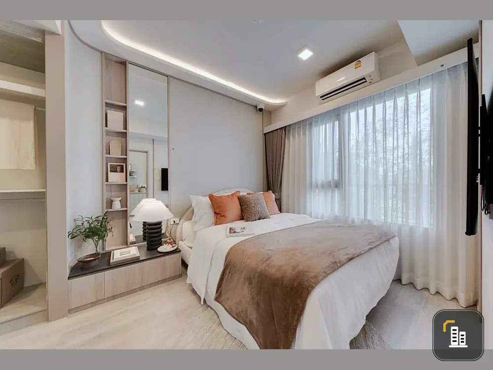 Selling down payment for COBE Ratchada - Rama9. The project area is very large, meeting all lifestyle needs. Good location, convenient transportation.