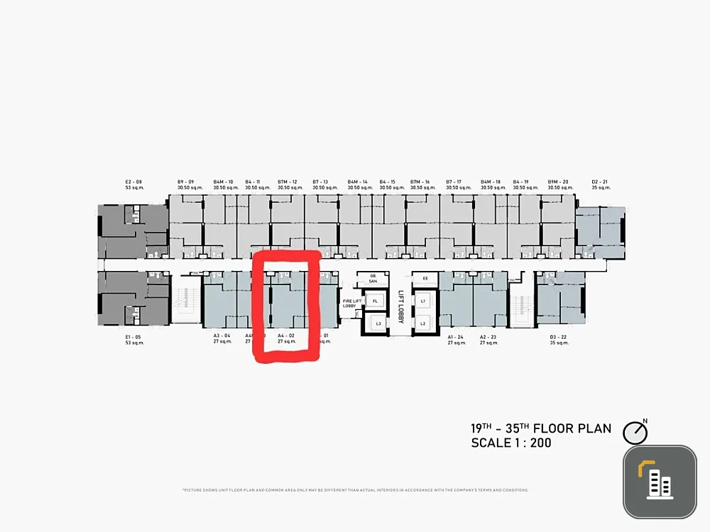 Selling down payment for Aspire Onnut Station, 19th floor, good project, worth living in, reserve now, don't miss out, hurry!