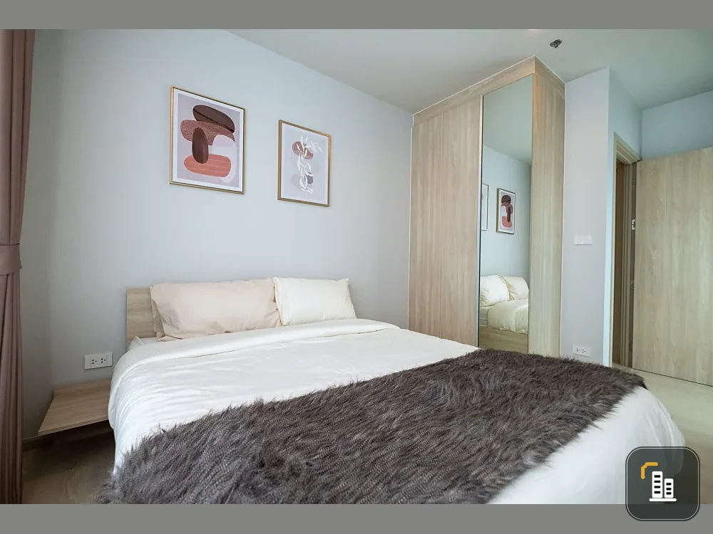 For rent!! Noble New Mega Plus Bangna, 28th floor, corner room, spacious room, fully furnished, hurry to book now, urgent!!