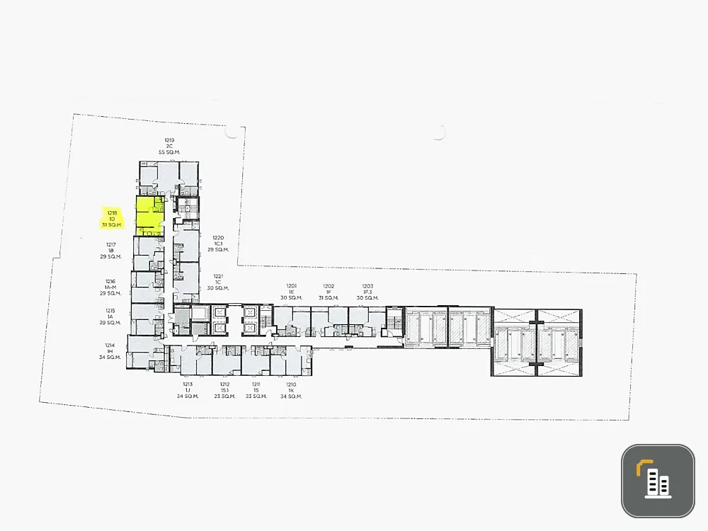 Selling down payment Quintara MHy'Den Pho Nimit, 12th floor, good project, worth living, reserve now, urgently.