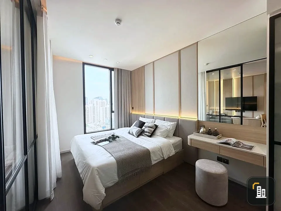 For rent: MUNIQ Sukhumvit 23, pet friendly, unblocked view, built-in furniture, complete electrical appliances, ready to move in