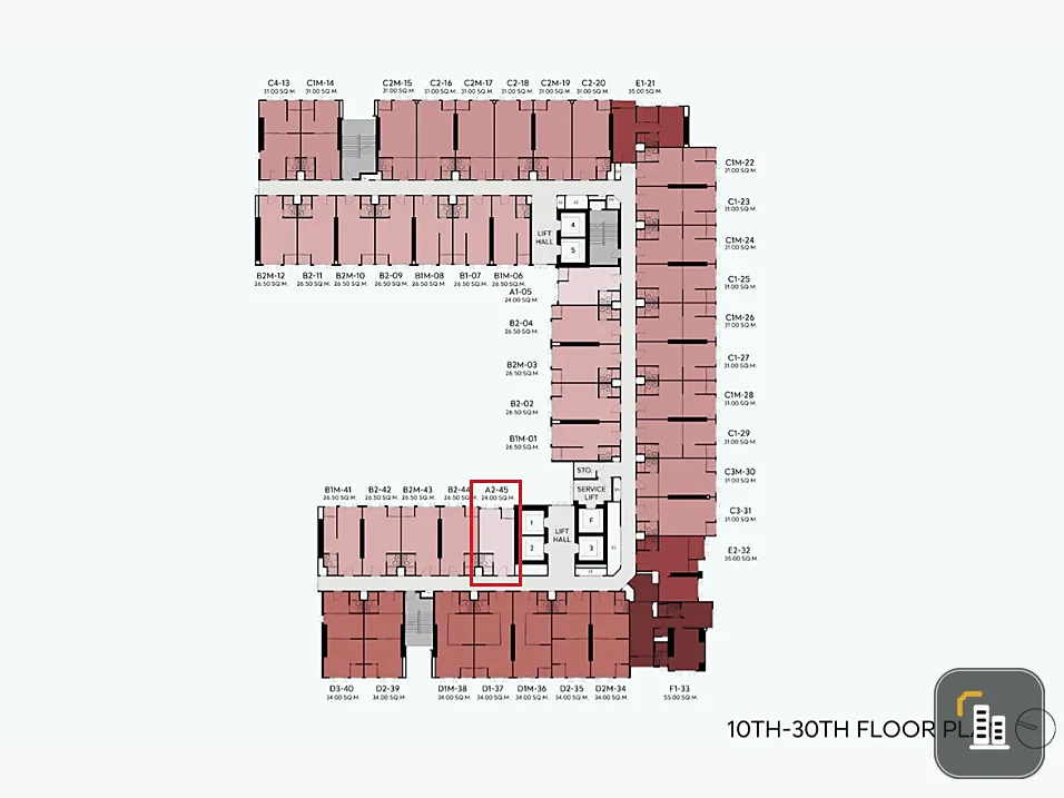 Selling down payment Aspire Sukhumvit - Rama 4. 20th floor, swimming pool view. Interested in owning it? Hurry and reserve now.