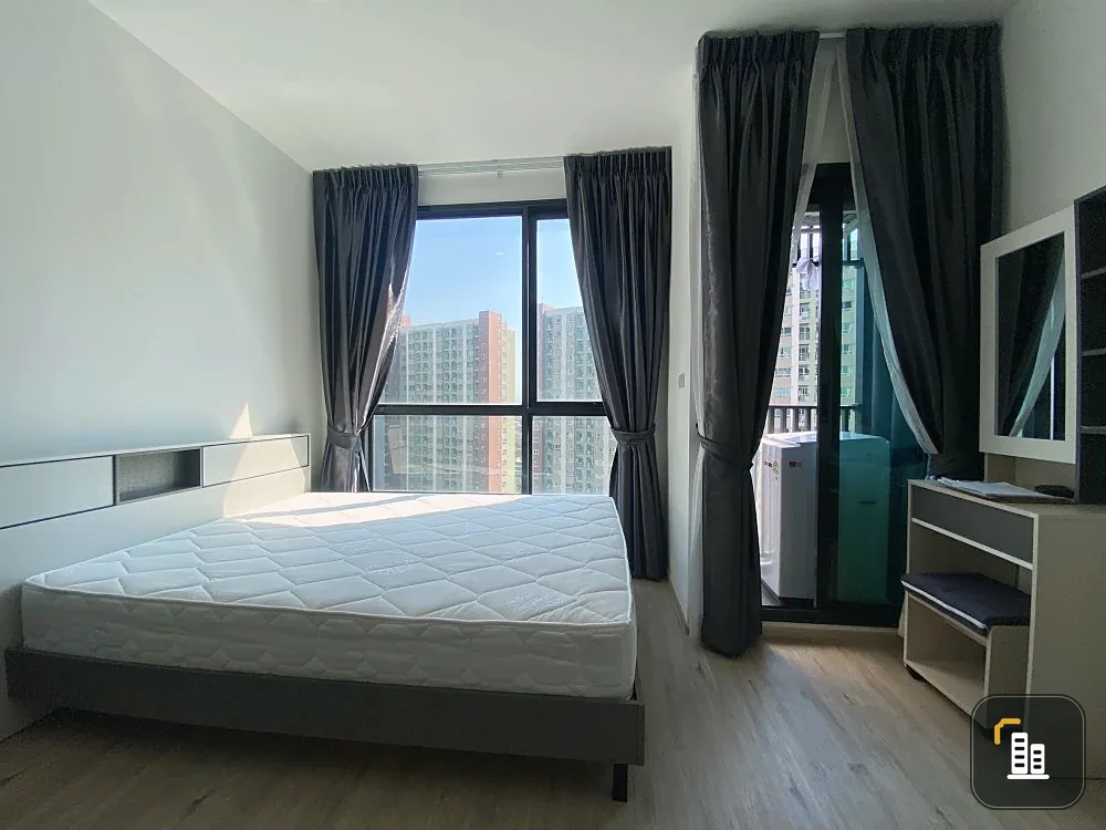 For rent!! Condo The Rich Rama 9-Srinakarin, 16th floor, beautiful room, good location, ready to move in, hurry up and book now!!