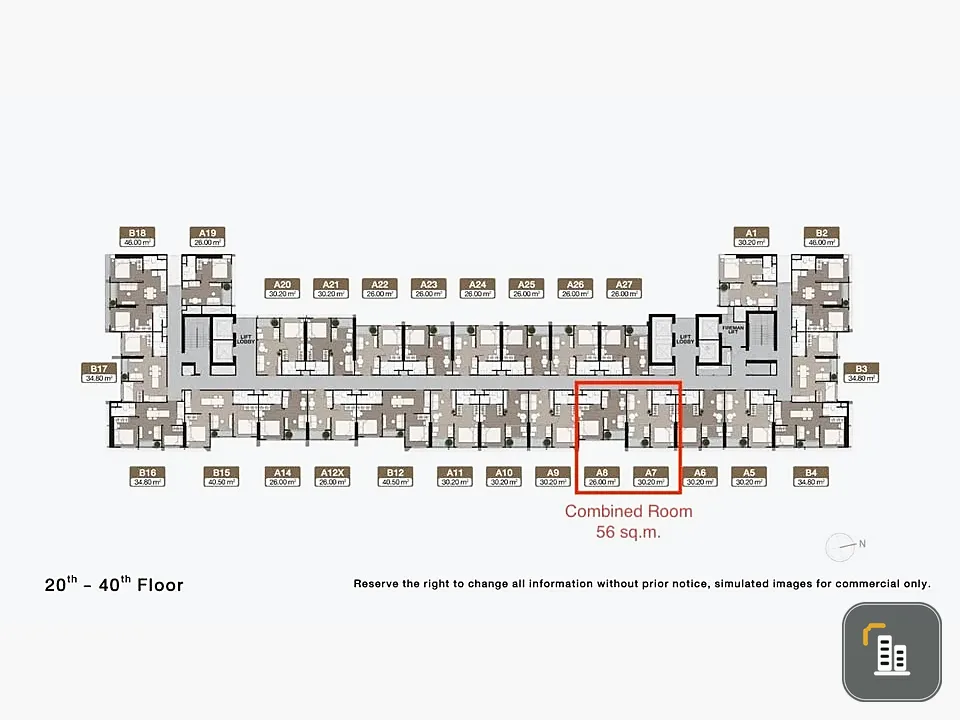 Selling down payment Nue District R9, combined room, larger than the project's normal 2 bedrooms, high floor, if you don't book, you'll miss out.