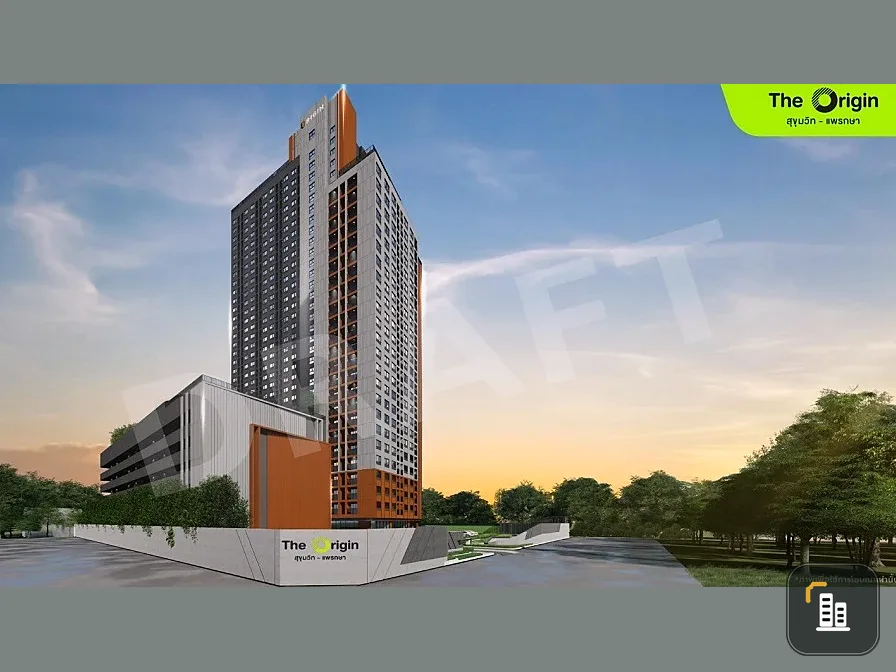 Selling down payment The Origin Sukhumvit - Praksa 31st floor, good project, worth living, book now, don't miss it.