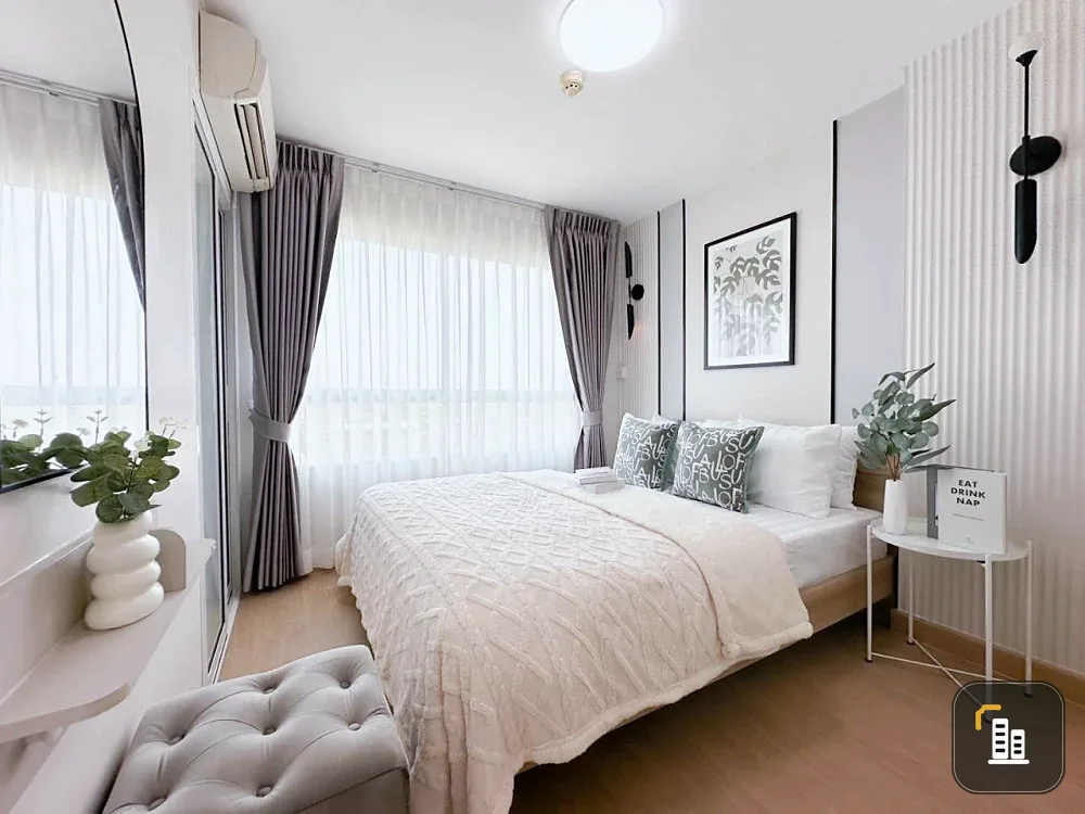 Urgent sale!! Lumpini Ville On Nut - Lat Krabang 2 condo, free full set of furniture, newly renovated, ready to move in, hurry up and book now!!