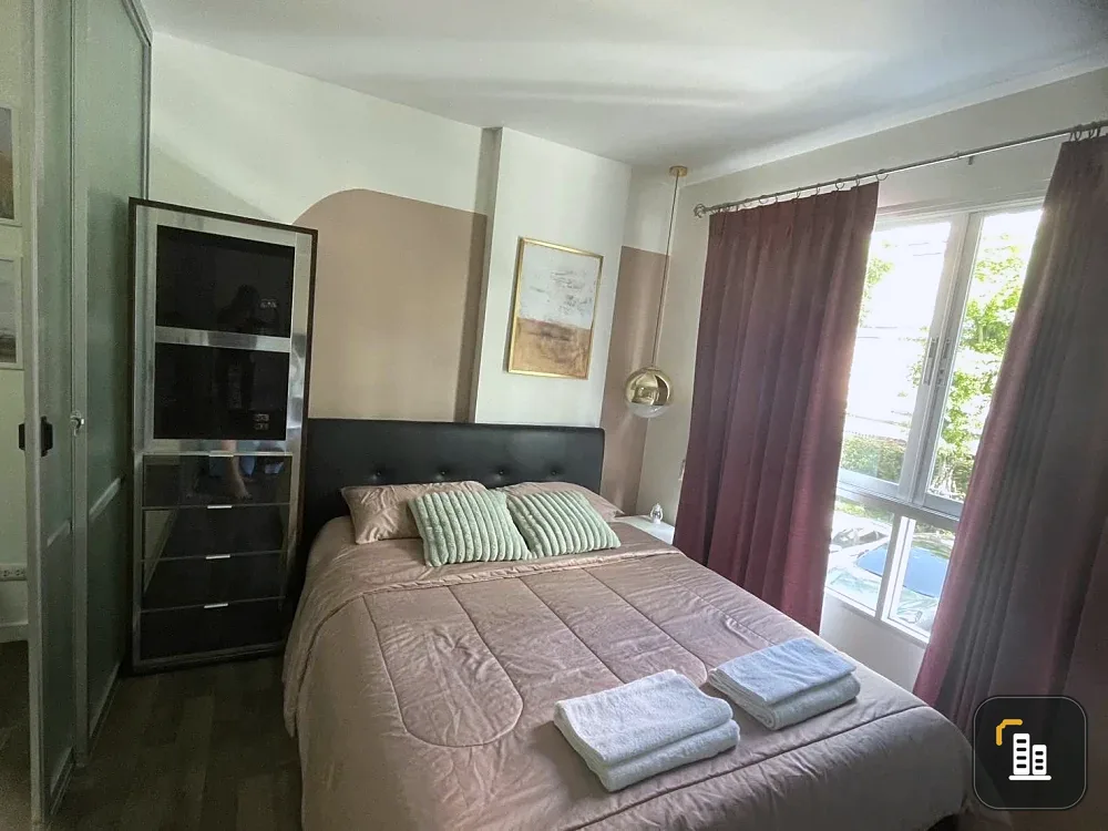 For rent D Condo Sukhumvit 109, ready to move in, full facilities, book now, don't wait.