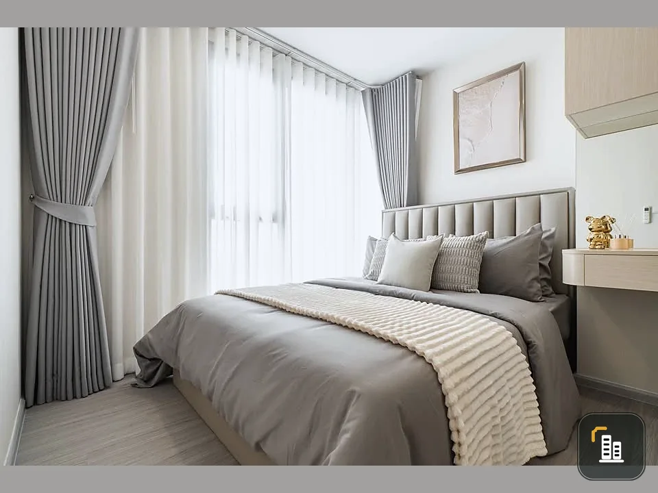Luxury condo for rent, The Parkland Phetkasem 56, corner room, private, decorated in modern luxury, hurry and reserve now.