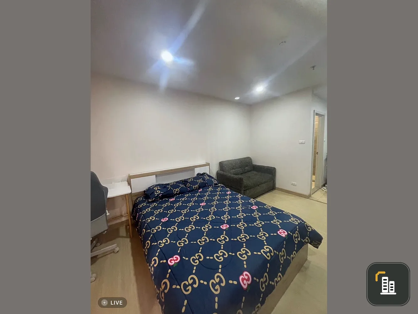For rent!! Condo Supalai Veranda Ramkhamhaeng, 9th floor, Building A, beautiful room, fully furnished, ready to move in, don't miss it!!