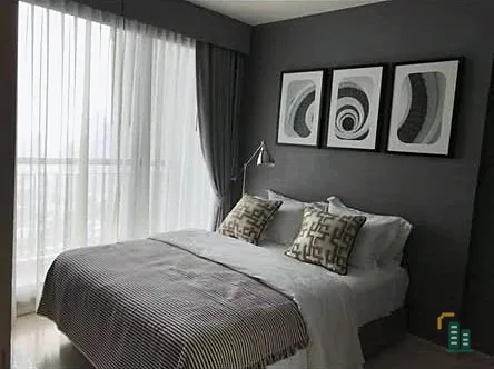 For rent Rhythm Sukhumvit 42, 35th floor, very high, beautiful view, electrical appliances ready to move in immediately