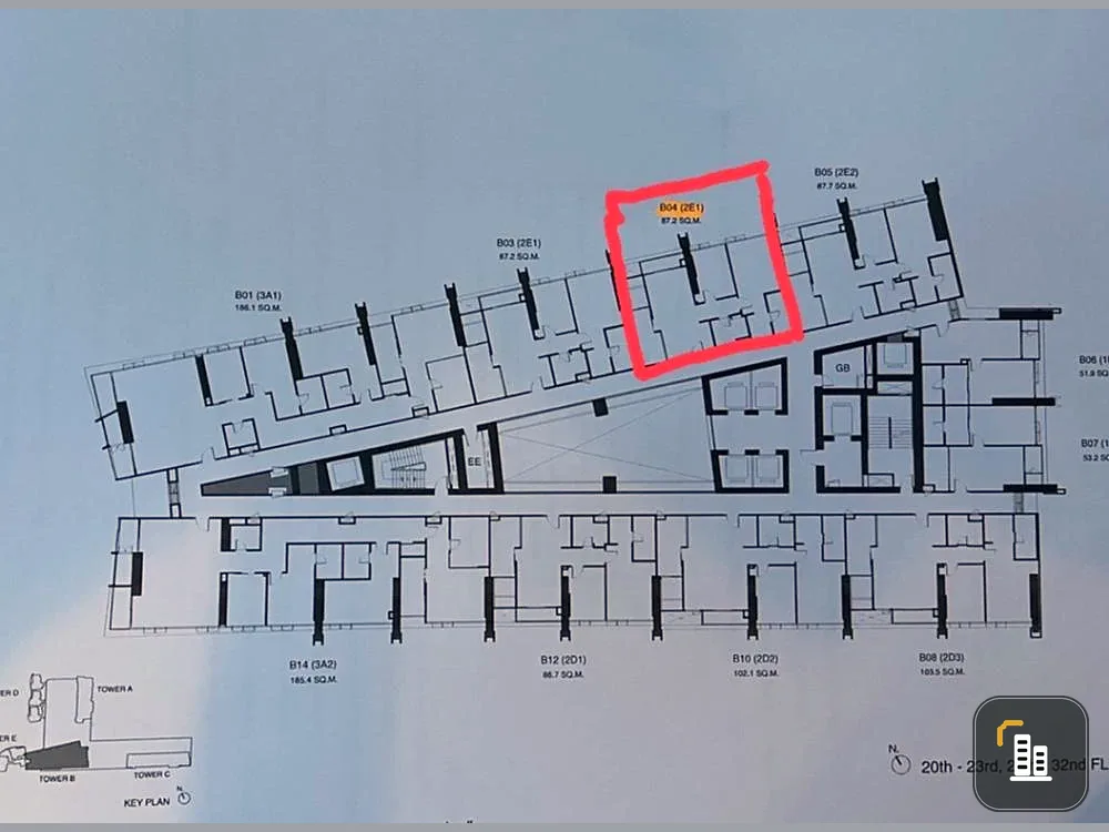 Selling down payment, Wan Wela Na Chao Phraya, 30th floor, good location, nice project, interested in booking now, don't miss it.