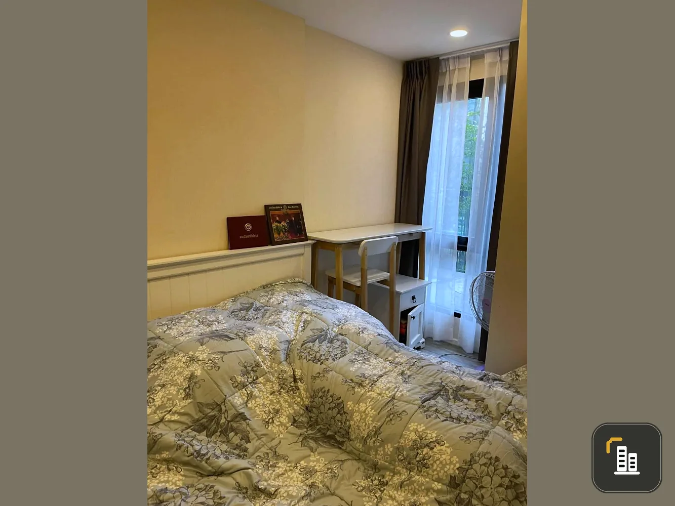 For sale, for rent, Icon Sukhumvit 77, Building B, 2nd floor, beautiful view of the swimming pool, very chill atmosphere, fully furnished with electri