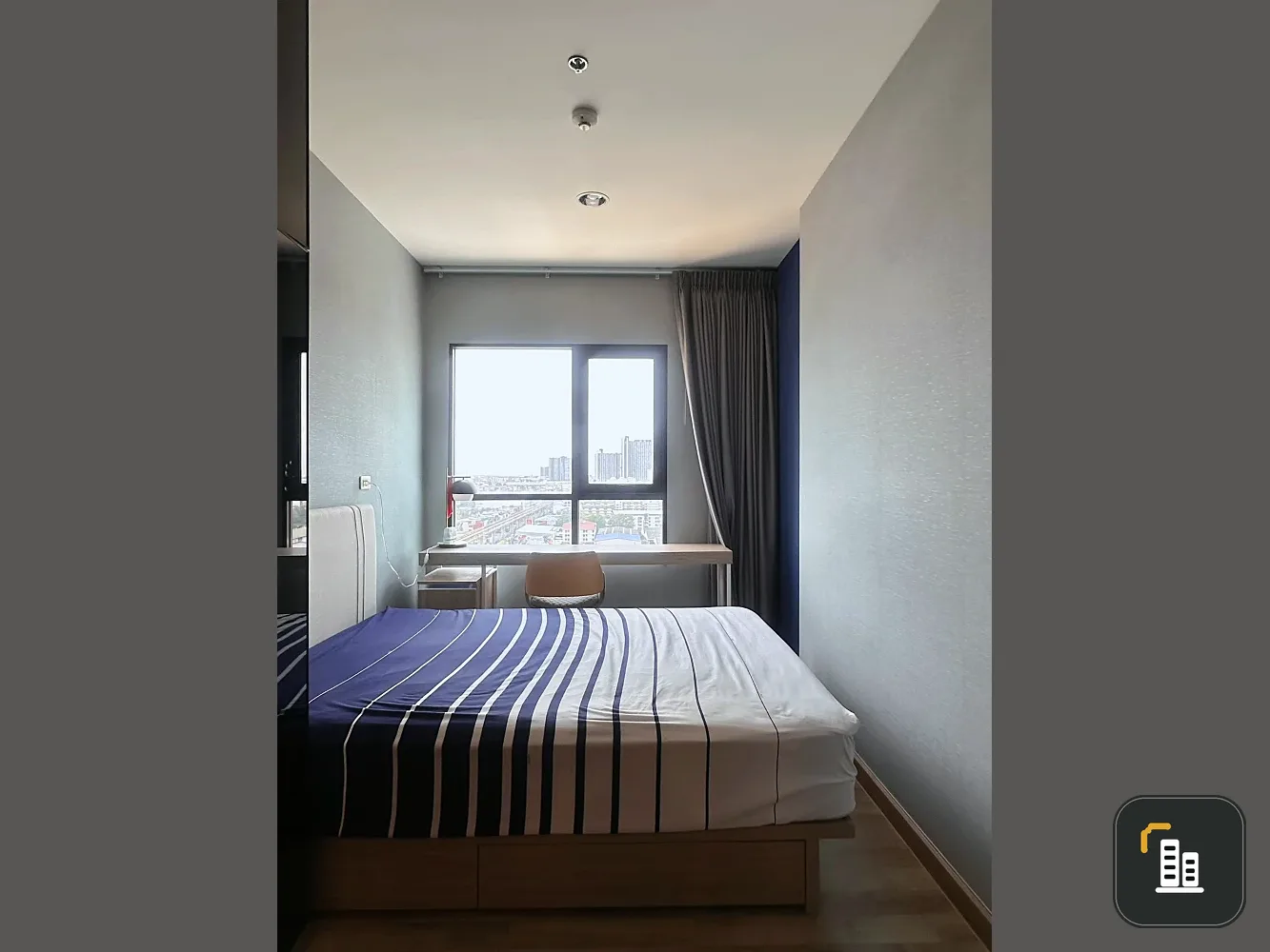 For sale: Niche Mono Sukhumvit-Bearing, 14th floor, south-facing room, very good wind, beautiful view, fully furnished room, nice to live in, reserve