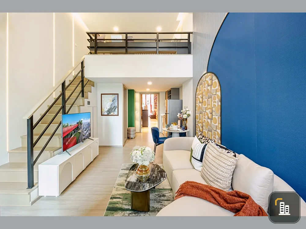Selling down payment ASPIRE Sukhumvit-Rama 4, special design room, Modular Layout Design, VERTIPLEX style, high ceiling, hurry to reserve.