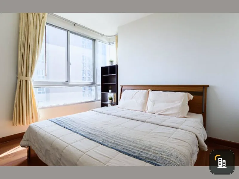For rent, The Parkland Ratchada-Thapra, corner room, comfortable balcony Nice view, calm atmosphere. So good, hurry