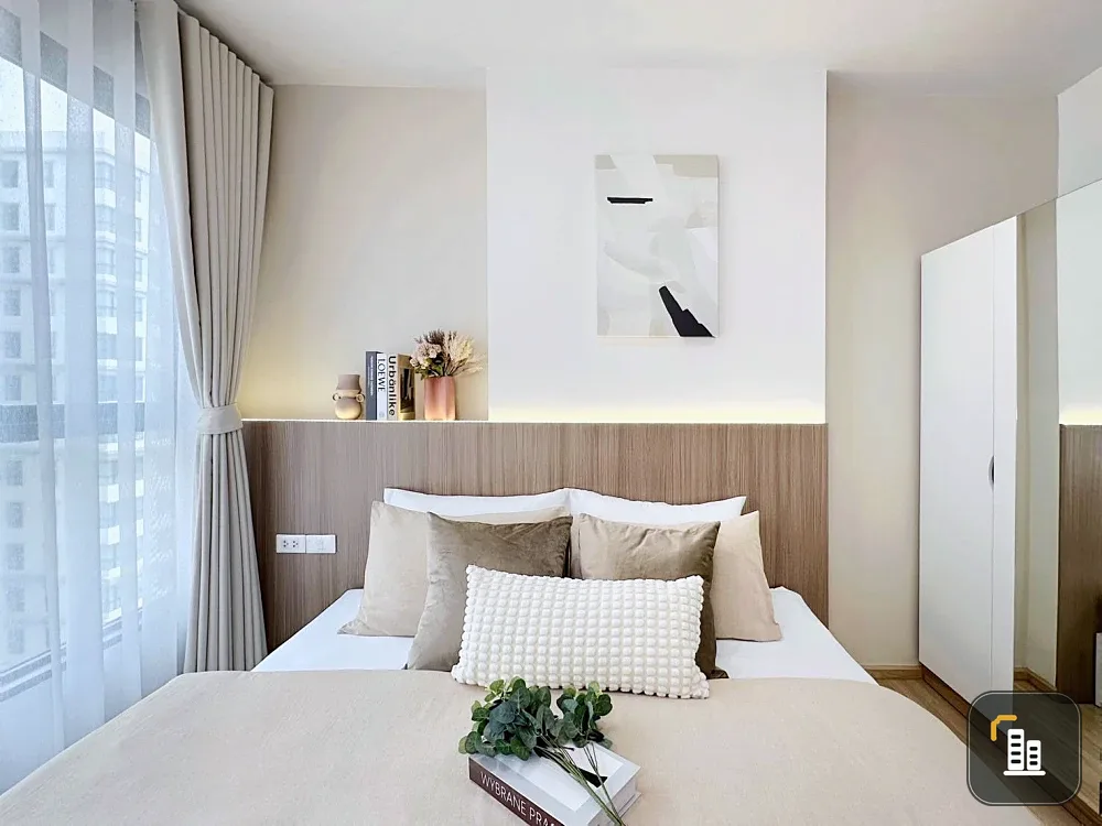 For sale: The BASE Chaengwattana, quality condo, fully functional decoration, built-in headboard. You will regret it if you miss it.