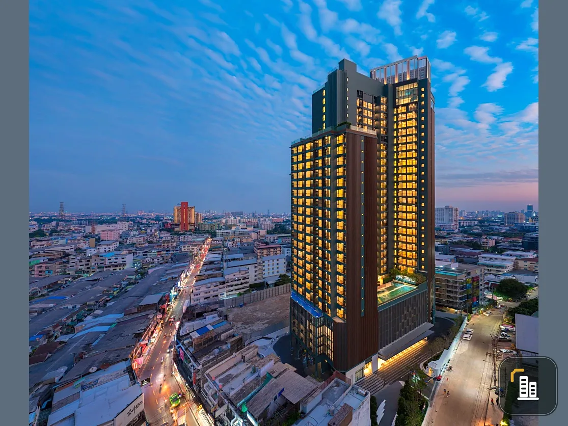 Selling down payment for The Stage Mindscape project, Ratchada-Huai Khwang, 15th floor, high view, comes with a very good price. You must not miss it.