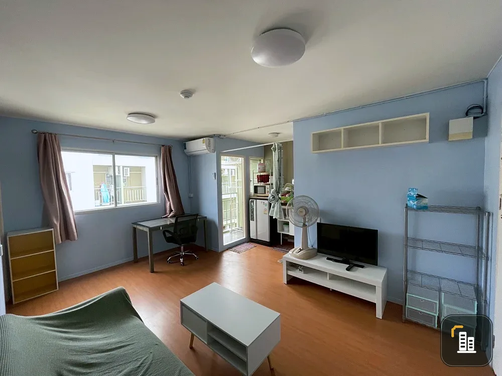For rent: Lumpini Township Rangsit Klong 1, 8th floor, 2 bedroom style, fully furnished, nice to live in, reserve now, urgently.