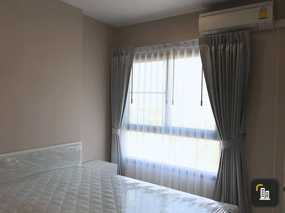 For rent The Parkland Phetkasem-Thapra, beautiful room, ready to move in. 19th floor, Wat Arun view, very cool. Hurry up to reserve.