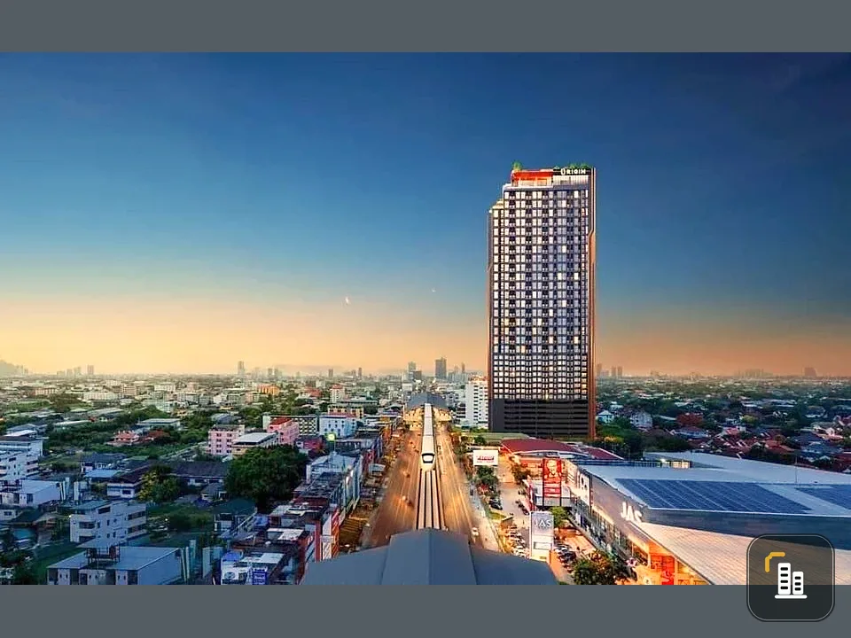 Condo down payment for sale, Origin Plug & Play Srinakarin, Double Volume room, beautiful number, auspicious number, those who believe in superstition