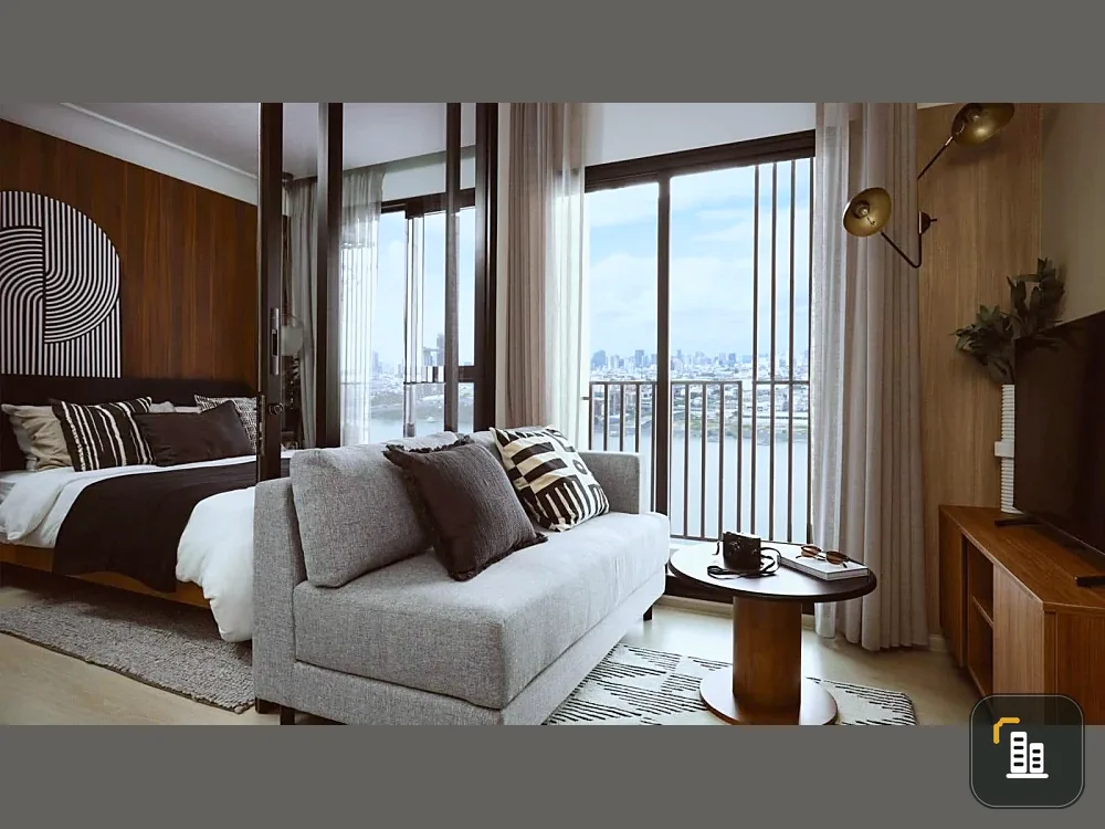 Selling down payment Nue Riverest Ratburana Building G, room with river view, 28th floor, very high, hurry and reserve now.