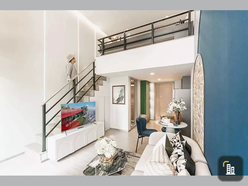 Selling down payment Aspire Sukhumvit - Rama 4, Vertiplex room (2-storey room) in a great location. If you don't reserve, you'll really miss out.
