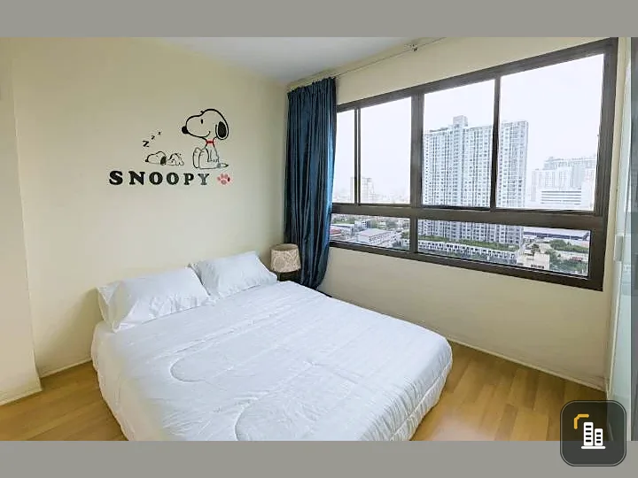 For rent!! Lumpini Place Condo Ratchada - Tha Phra, 21st floor, Building B, beautiful room, fully furnished, don't miss it!!
