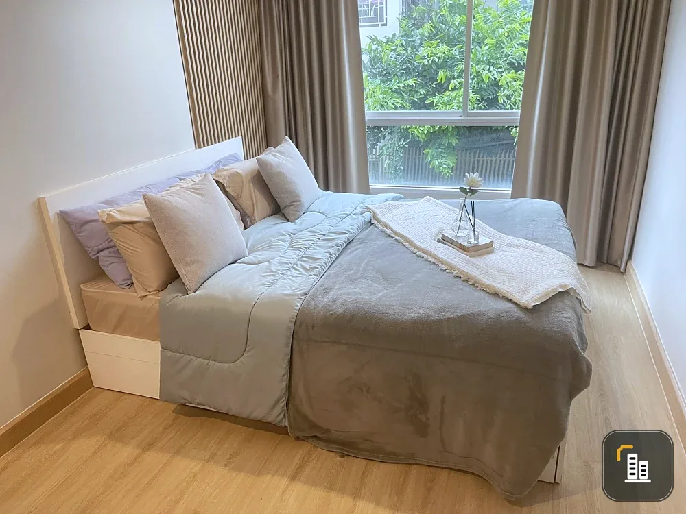 For sale: The Kith Plus Nawamin, 2nd floor, beautifully decorated, airy and comfortable, fully furnished, just bring your suitcase and you can move in
