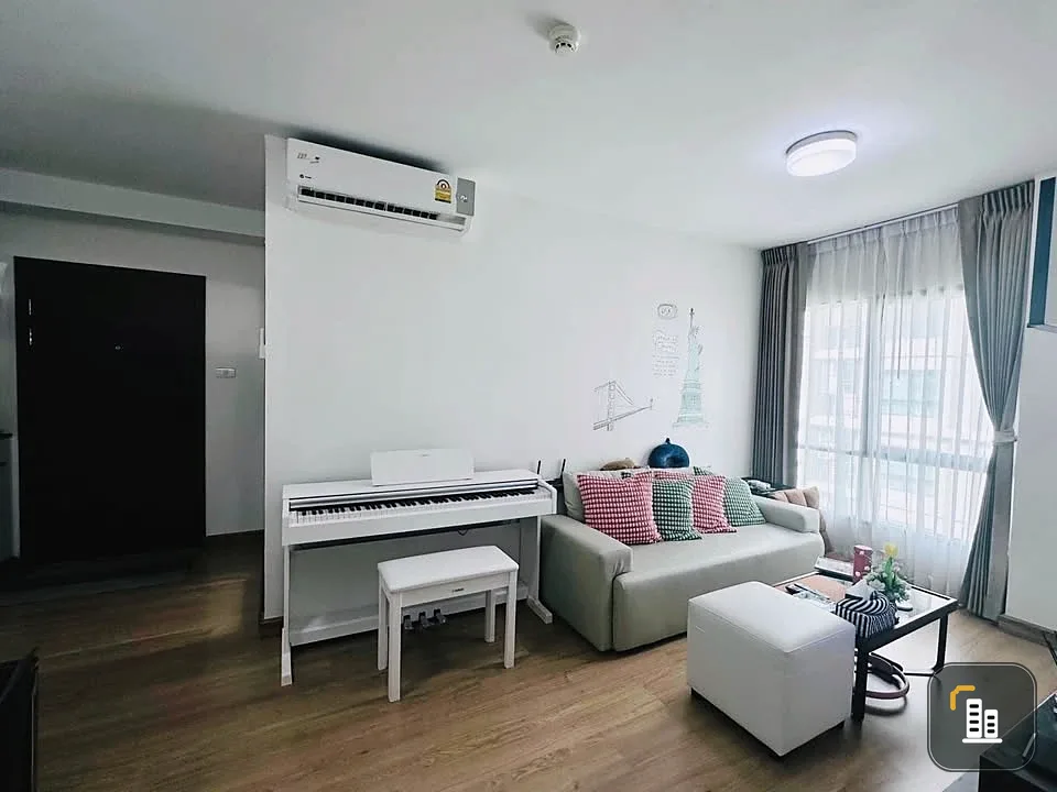 For sale Supalai City Resort Bearing Station, corner room, garden view + swimming pool, good feng shui, light shines through every room, hurry up and
