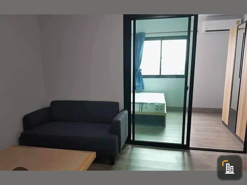 For sale, Sabai Sabai Condo Sukhumvit 115, room on the 7th floor, the room has a table, cabinet, and bed ready. If you don't reserve, you will really