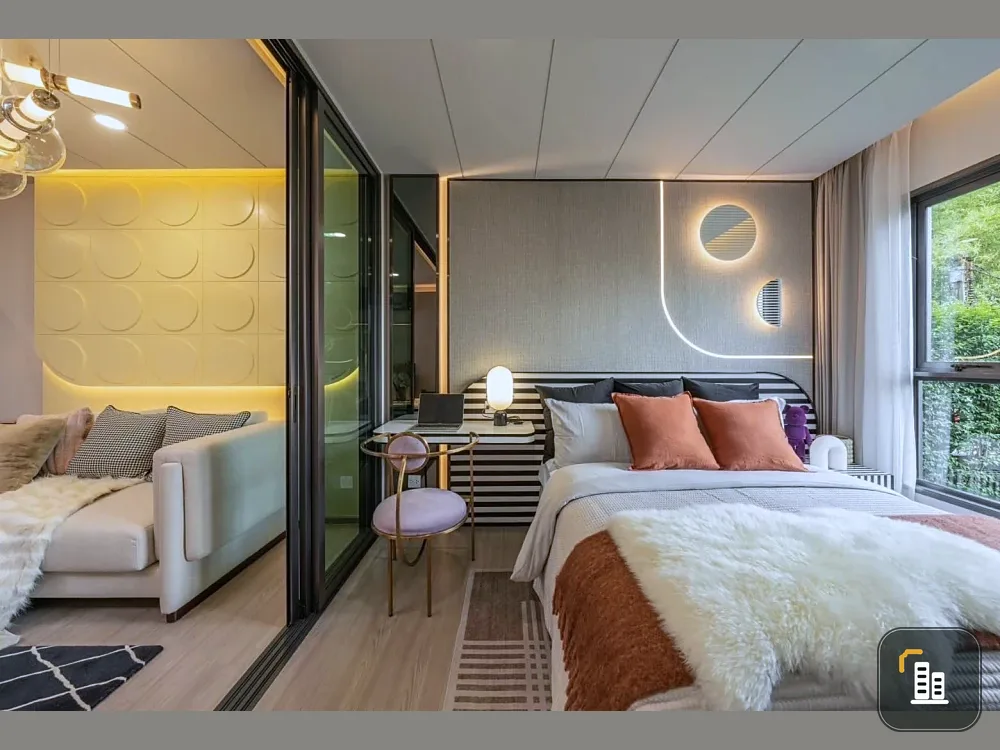Selling down payment Aspire Sukhumvit - Rama 4, 30th floor, very high, city view, no blocked view, corner room, innermost position, the other side of